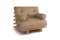 Sofa Bed Futon 90x200 - Slim Basic Classic - Pascall Beige