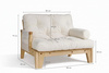 Armchair Sakura - Pascall Futon Khaki