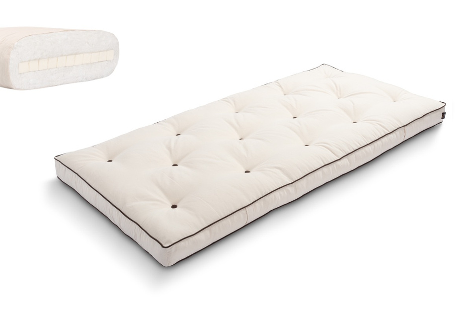 Futon Mattress 90x200 with latex - Slim Latex - Pascall Kedro Ecru