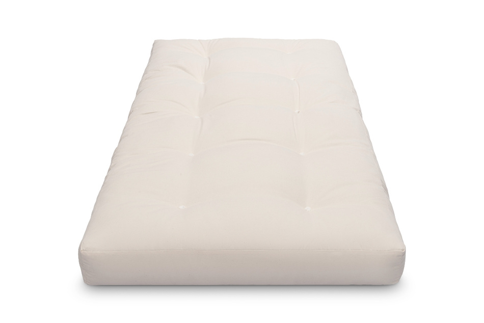 Futon Mattress 90x200 with coconut - Medium Duo Coco - Pascall Ecru