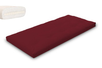 Futon Mattress 90x200 with latex - Slim Latex - Pascall Burgundy