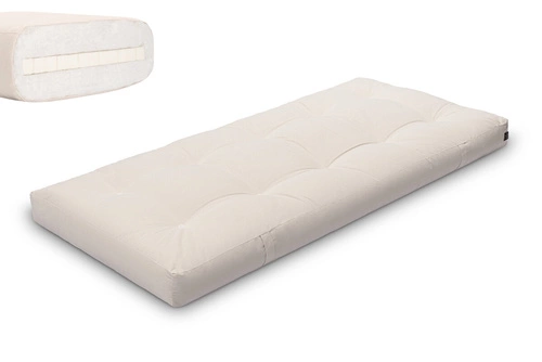 Ecru \ Non-woven cotton + 3 cm latex layer \ 90x200 cm