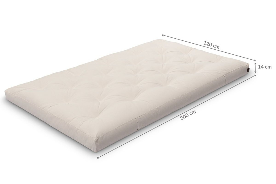 Futon Mattress 120x200 with latex - Slim Latex - Pascall Burgundy
