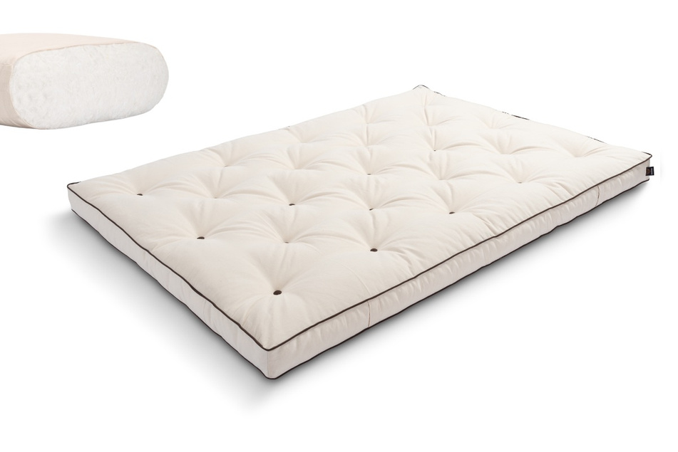 Futon Mattress 120x200 - Slim Natural - Pascall Kedro Ecru