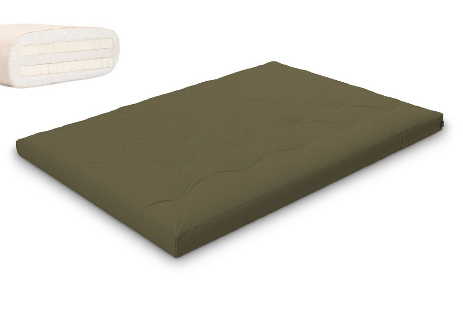 Futon Mattress 140x200 with latex - Slim Duo Latex - Pascall Khaki