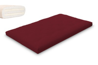 Futon Mattress 120x200 with latex - Slim Duo Latex - Pascall Burgundy