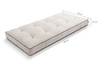 Futon Mattress 90x200 with wool, latex and 2x coconut - Comfort Wool Hard - Pascall Kedro Linen