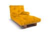 Sofa Bed Futon 90x200 - Slim Comfort Classic - Pascall Yellow