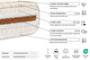 Futon Mattress 180x200 with wool, coconut and 2x latex - Comfort Wool - Pascall Ecru