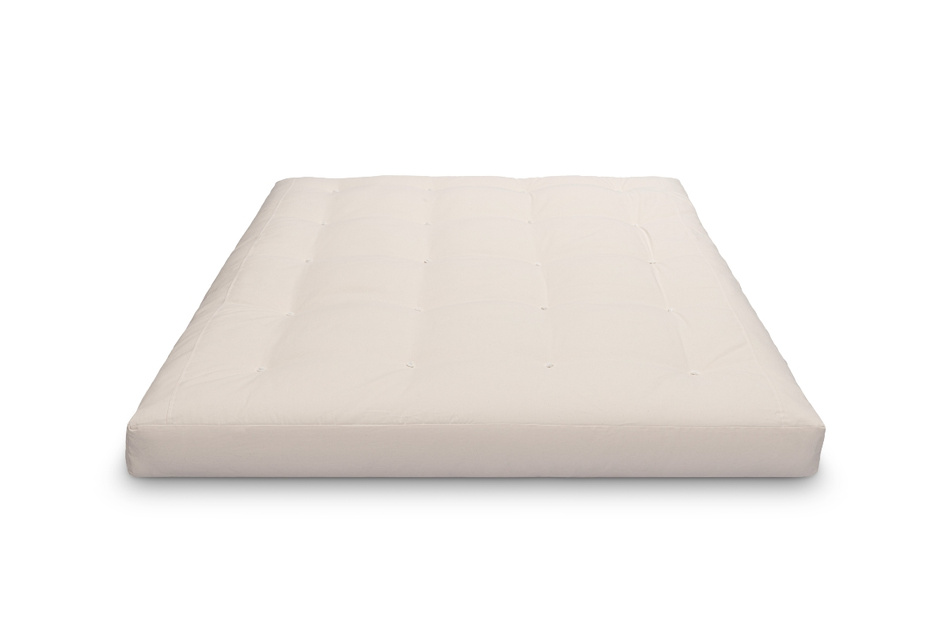Futon Mattress 160x200 with wool, latex and 2x coconut - Comfort Wool Hard - Pascall Ecru