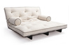 Sofa Bed Futon 160x200 - Slim Comfort Black - Pascall Kedro Linen