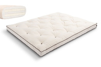 Futon Mattress 200x200 with latex - Slim Duo Latex - Pascall Kedro Ecru