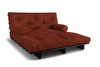 Sofa Bed Futon 160x200 - Slim Comfort Black - Pascall Brick