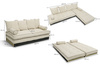 Corner Sofa Tatami Medium Duo Latex Kedro 90x200 - Pascall Futon Linen