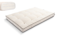 Futon Mattress 120x200 with latex - Medium Duo Latex - Pascall Kedro Ecru