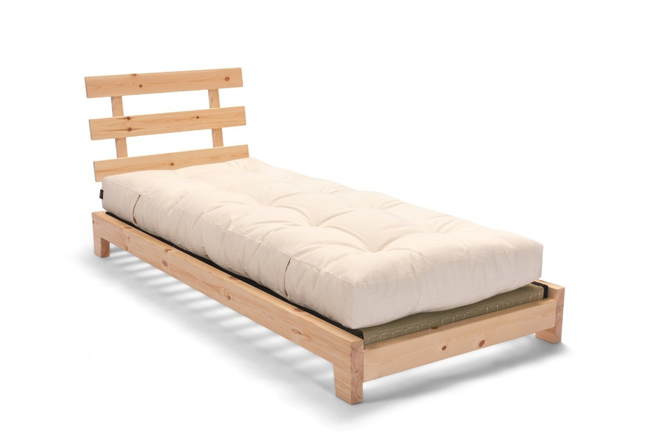 Wooden Bed 90x200 - Aisha Classic Natura Tatami - Pascall