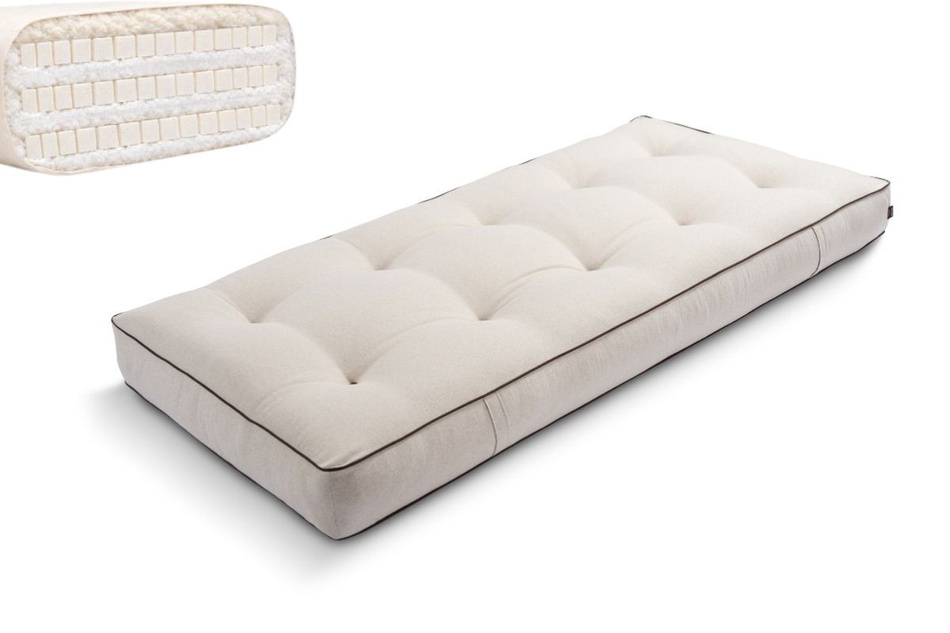 Futon Mattress 90x200 with latex - Comfort Trio Latex Wool - Pascall Kedro Linen