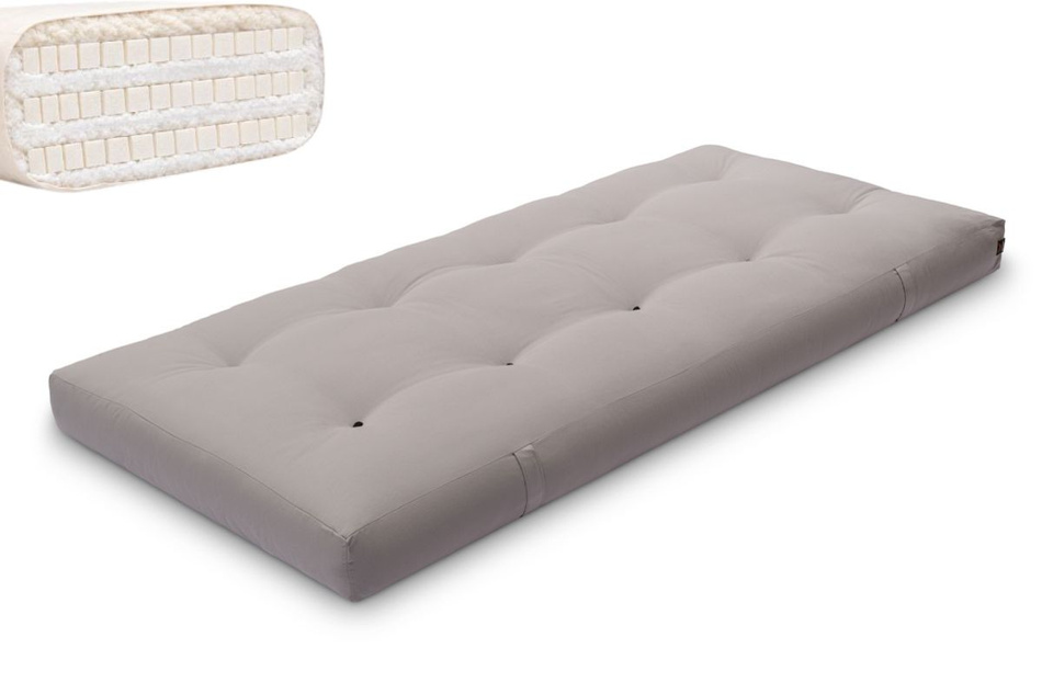 Futon Mattress 90x200 with latex - Comfort Trio Latex Wool - Pascall Grey