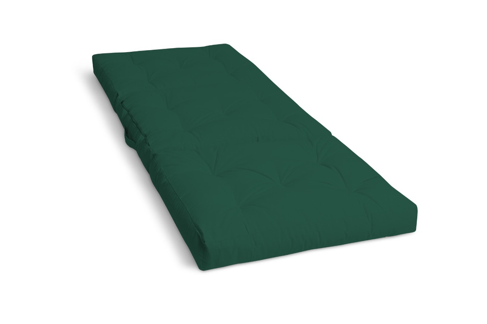 Futon Folding Mattress 90x200 with latex - Flex Latex - Pascall Bottle Green