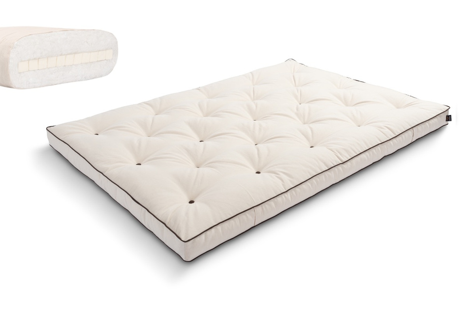 Futon Mattress 140x200 with latex - Slim Latex - Pascall Kedro Ecru