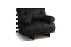 Sofa Bed Futon 90x200 - Slim Basic Black - Pascall Black