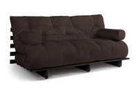 Sofa Bed Futon 180x200 - Slim Basic Black - Pascall Brown