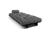 Sofa Bed Futon 90x200 - Slim Exclusive Black - Pascall Grey
