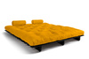 Sofa Bed Futon 180x200 - Slim Exclusive Black - Pascall Yellow