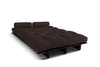 Sofa Bed Futon 120x200 - Slim Exclusive Black - Pascall Brown