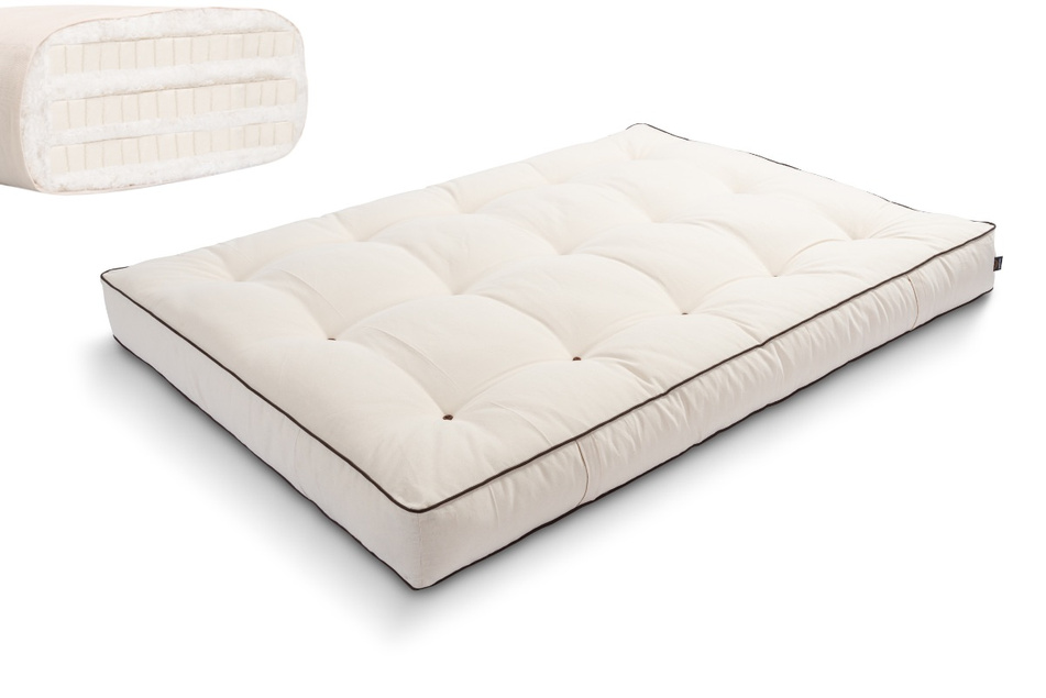 Futon Mattress 120x200 with latex - Comfort Trio Latex - Pascall Kedro Ecru