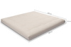 Futon Mattress 200x200 - Hybrid Pocket H3 - Pascall Ecru