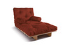 Sofa Bed Futon 90x200 - Slim Basic Classic - Pascall Brick