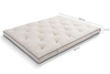Futon Mattress 160x200 - Slim Natural - Pascall Kedro Linen