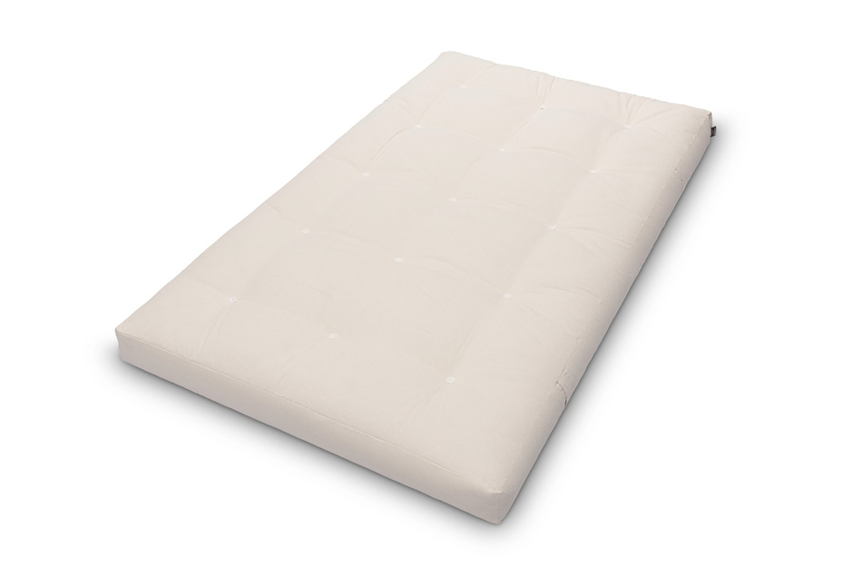 Futon Mattress 120x200 with wool, coconut and 2x latex - Comfort Wool - Pascall Ecru