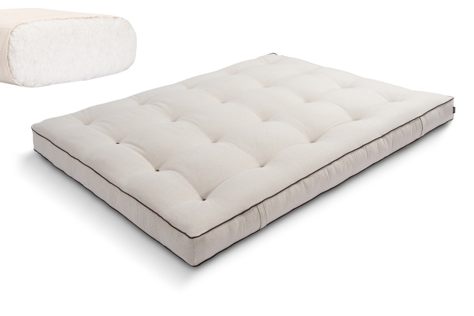 Futon Mattress 200x200 - Medium Natural - Pascall Kedro Linen