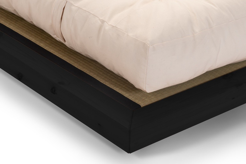 Wooden Bed 120x200 - Zen Black Tatami - Pascall
