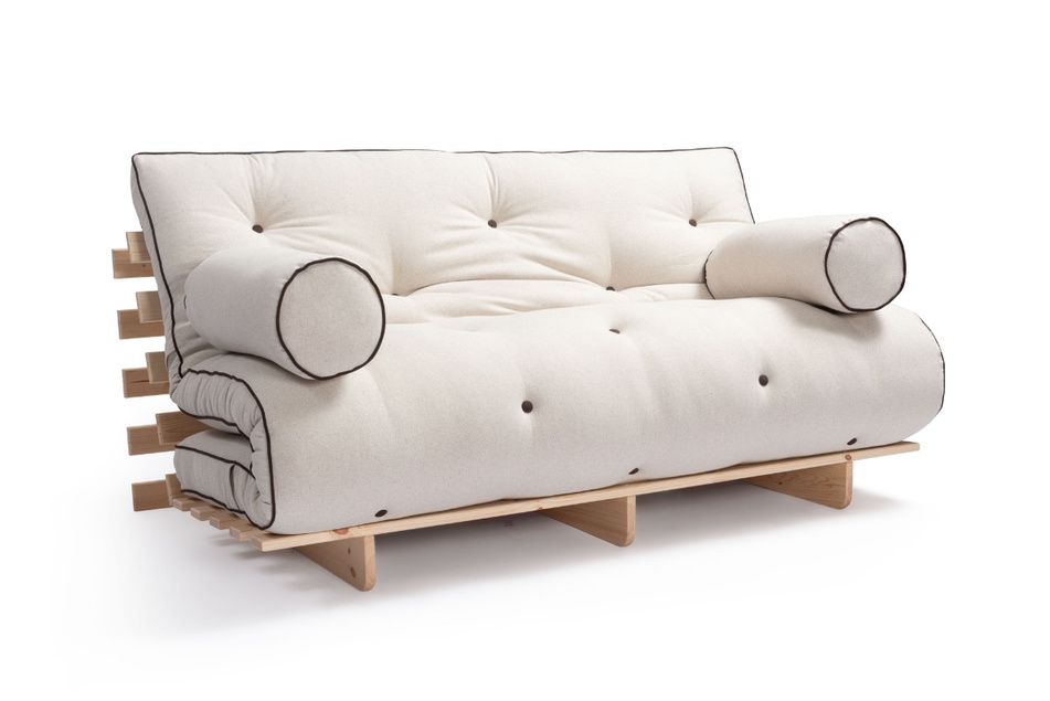 Sofa Bed Futon 160x200 - Slim Basic Classic - Pascall Kedro Linen