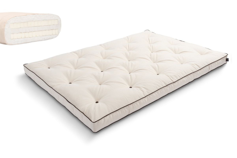 Futon Mattress 120x200 with latex - Slim Duo Latex - Pascall Kedro Ecru