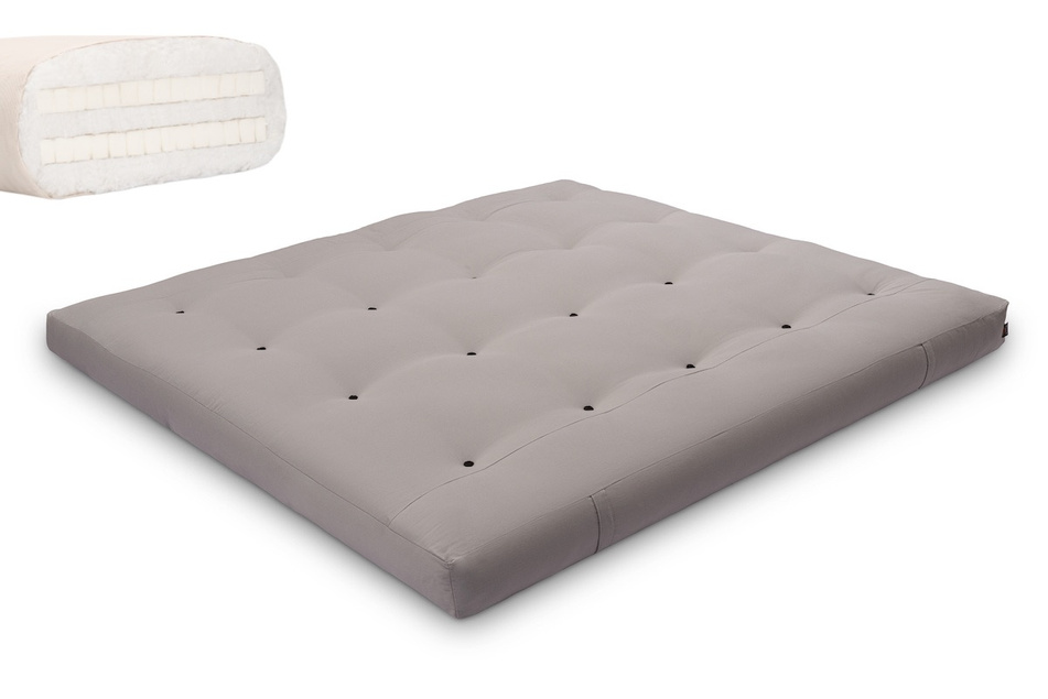 Futon Mattress 180x200 with latex - Medium Duo Latex - Pascall Grey