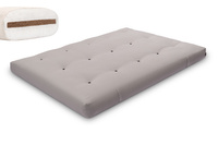 Futon Mattress 140x200 with coconut - Medium Coco - Pascall Grey