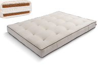 Futon Mattress 160x200 with wool, latex and 2x coconut - Comfort Wool Hard - Pascall Kedro Linen