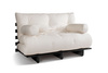 Sofa Bed Futon 140x200 - Slim Comfort Black - Pascall Ecru