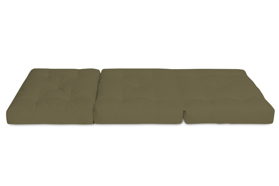 Futon Folding Mattress 80x200 with latex - Flex Latex - Pascall Khaki