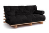 Sofa Bed Futon 180x200 - Slim Comfort Classic - Pascall Black