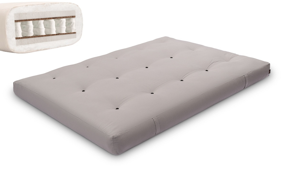 Futon Mattress 140x200 - Hybrid Pocket H4 - Pascall Grey