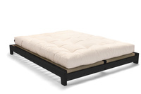 Wooden Bed 140x200 - Aisha Basic Black Tatami - Pascall