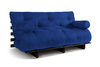 Sofa Bed Futon 160x200 - Slim Basic Black - Pascall Blue