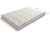 Futon Mattress 200x200 with latex - Comfort Trio Latex Wool - Pascall Kedro Linen