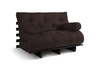Sofa Bed Futon 120x200 - Slim Exclusive Black - Pascall Brown