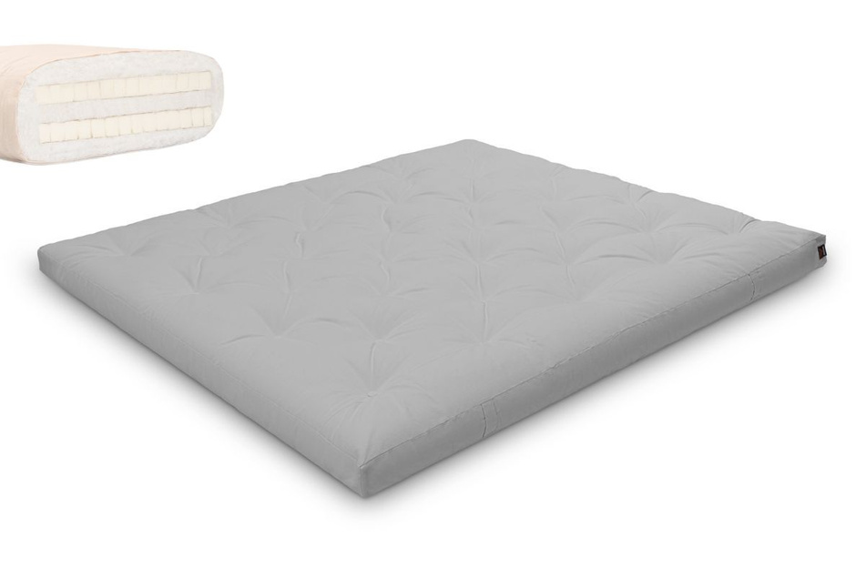 Futon Mattress 180x200 with latex - Slim Duo Latex - Pascall Light Grey